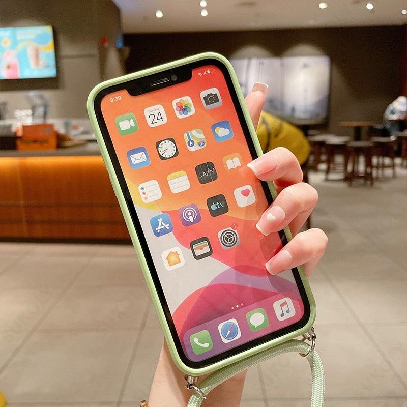 Мягкий ТПУ чехол со шнурком для Samsung Galaxy S25 Edge S24 S23 S22 Ultra S21 S24 FE A56 A52 A53 A54 A55 A16 5G, чехол-кроссбоди с ремешком