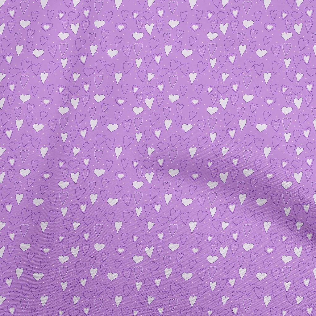 oneOone Cotton Flex Peach Fabric Valentine Heart Quilting Supplies Print Sewing Fabric By The Yard 40 Inch