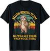 Sloth Hiking Team Hiker Funny Sloth Hiking T-Shirt