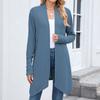 Women's Ladies' Casual Fashion Long-sleeved Knitted Cardigan Long Coat