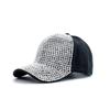 Solid Color Sunscreen Sun Hat Adjustable Sunshade Peaked Cap Rhinestones Baseball Cap  Street