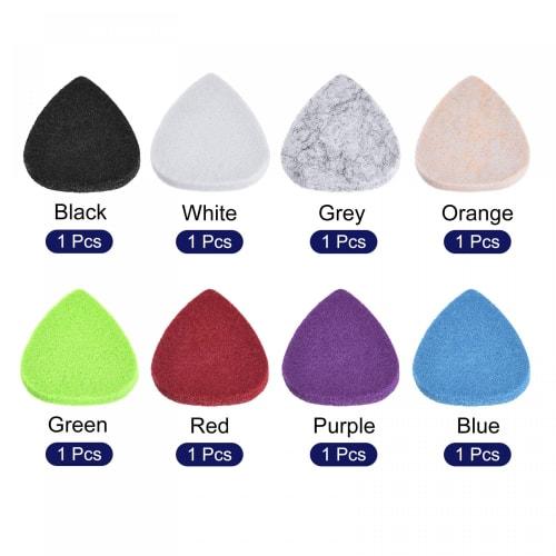 uxcell Felt Guitar Picks, Guitar Accessories for Acoustic, Electric, and Bass Guitars, 3mm Thick, Multicolor, 8-Pack