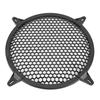 KIMISS Car Audio Speaker Cover - Plastic Mesh Cover Subwoofer Speaker Modification Protect Guard Decorative Circle Cover (Black) (10in)