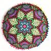 43 см Круглая богемная наволочка с узором мандала, чехол для подушки, индийский слон, ретро, для медитации, декоративные подушки на пол