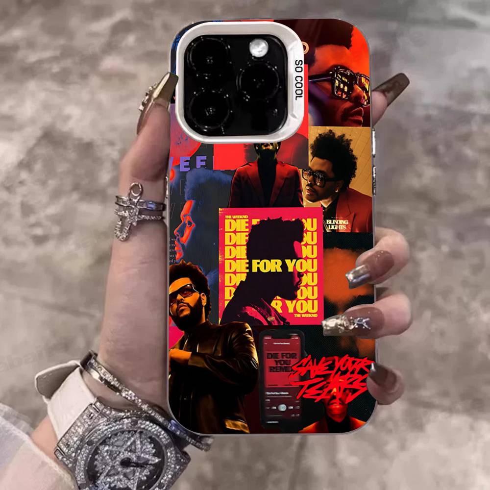 Популярный хип-хоп рэпер The Weeknd Чехол для телефона для iPhone 16 15 14 13 12 11 Pro Max 17 Plus Цветной чехол