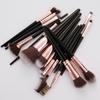 15pcs Portable Makeup Brush Set Soft Bristle Cosmetic Brushes Blush Powder Eyeshadow