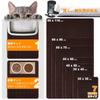 Assky Cat Litter Водонепроницаемый кошачий туалет, двухслойный, без запаха, большой, с мочой, легкий коричневый 2025 Коврик, Коврик, ЭВА, Сетка, Защита, Чистка, 60X90 см,