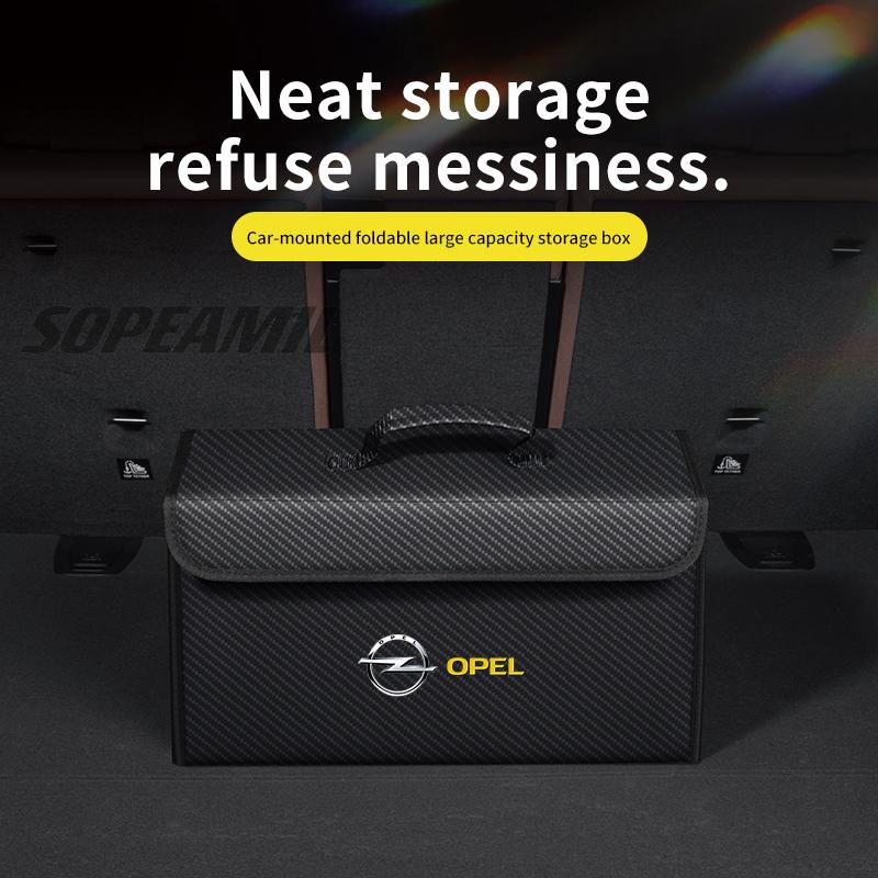 AAAET1 Car Trunk Organizer Box Tailbox Stowing Tidying Storage Bag For Opel OPCline ASTRA CORSA INSIGNIA MOKKA VECTRA ZAFIRA GTC Tigra