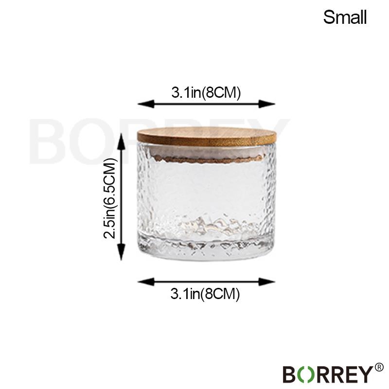 Банка для хранения из кованого стекла BORREY, герметичные банки с крышкой, бутылки, банки для специй, бутылка для хранения кофе, сладкая коробка для чая, кухонная банка