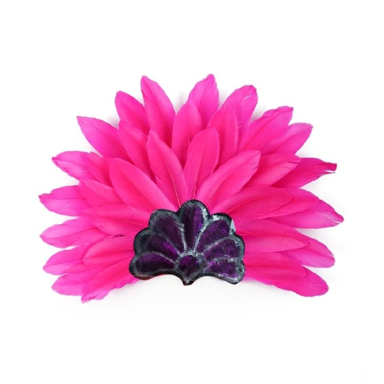 Повязки на голову с перьями и пайетками, головные уборы для Масленицы для девочек, маскарадные аксессуары