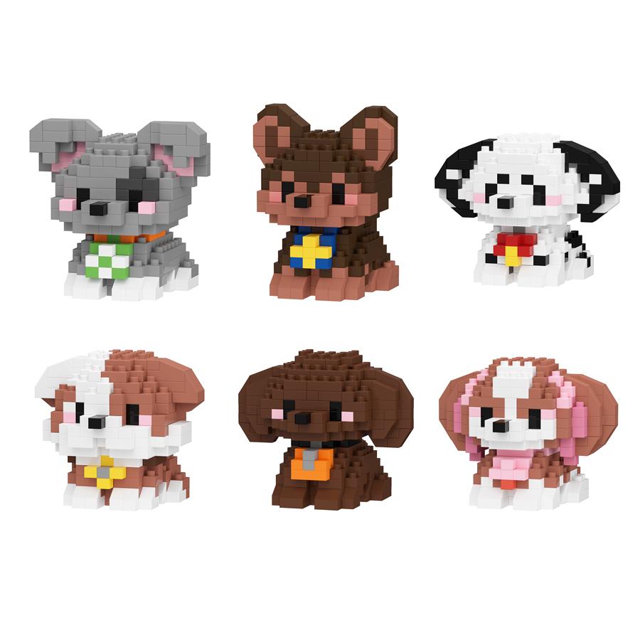 Детские игрушки Домашние животные Собака Микро строительные блоки Мини бриллиантовые кирпичики Сборные модели животных Игрушки Настольное украшение Подарочные наборы