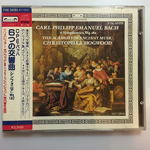CD CPE BACH - 6 Симфоний (Симфония) F35L50393 Япония ОбиКлассический Б/У