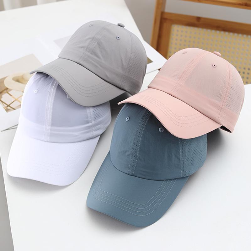 Summer new mesh light and breathable sunscreen hat outdoor sports running soft top quick drying cap baseball cap