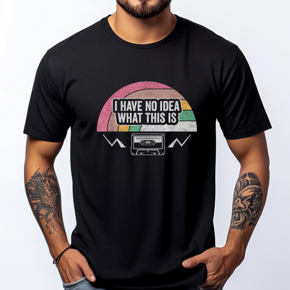 Retro I Have No What This Is Cassette Brand T Shirt Men's T-Shirts Japan Style - Men's Summer Cotton Graphic Tee