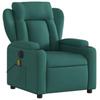 Electric Massage Chair Dark Green Fabric