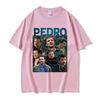 Customization Shirt Actor Pedro Pascal Graphic Print T Shirt Unisex's Retro O-Neck High Quality Fashion T-shirts Summer Oversized C