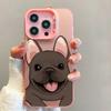 Милый Чехол Для Телефона Пара Французских Бульдогов Для IPhone 17E 16E Air 17 16 Pro Max 14 13 12 11 15 Plus Защитные Чехлы с Животными Funda