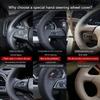 Нескользящая Черная Искусственная Кожа для Nissan Patrol Y62 2012-2018 Teana J32 DIY Ручная Шнуровка Оплетка Чехол на Руль Автомобиля