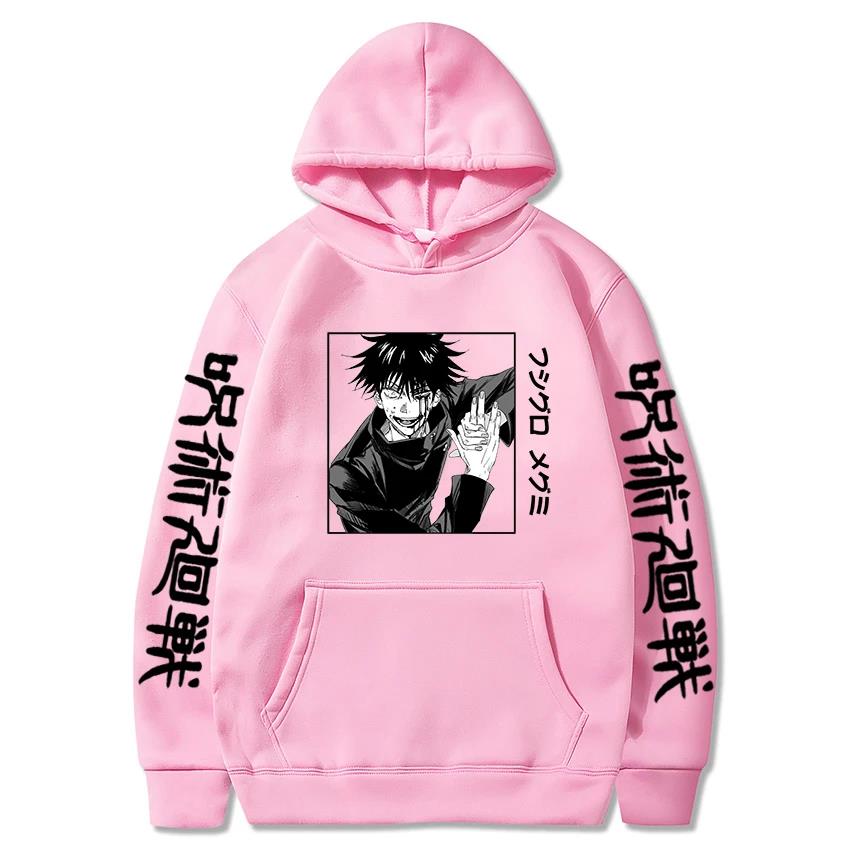 Japan Anime Jujutsu Kaisen Horror Fushiguro Megumi Manga Hoodies Unisex Harajuku Unisex Fashion Hip Hop Ulzzang Sweatshirt Graphics