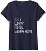 New Homeowner Moving Announcement Housewarming Party Ladies' V-Neck Tshirt