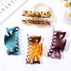 Hair Accessories Leopard Print Acrylic Barrette Hair Claw Clip Large Hairpins Hair Clamps