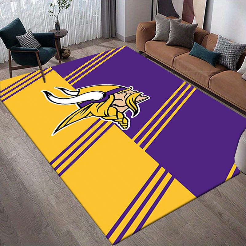 Vikings Pride Style Crystal Velvet Rug, Soft Anti‑Slip Crystal Velvet Carpet for Living Room Bedroom Home Decor