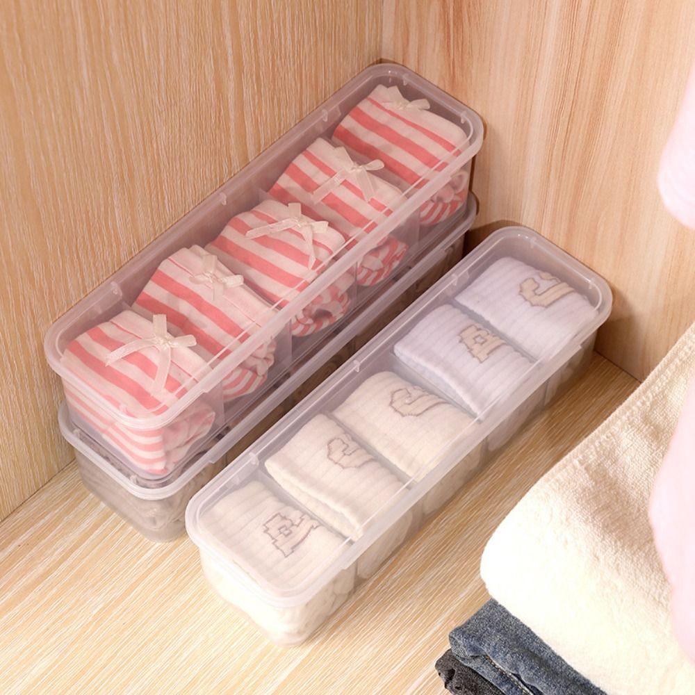 Dustproof Data Cable Storage Box Transparent Cable Holder 5 Grids Cable Container Charging line