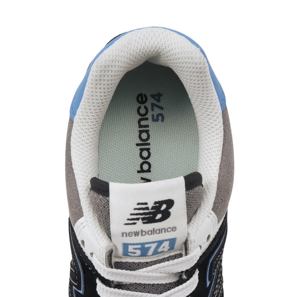 New Balance Кроссовки 574 Черный/Синий Агат U574QRB Ширина D 28,0 см