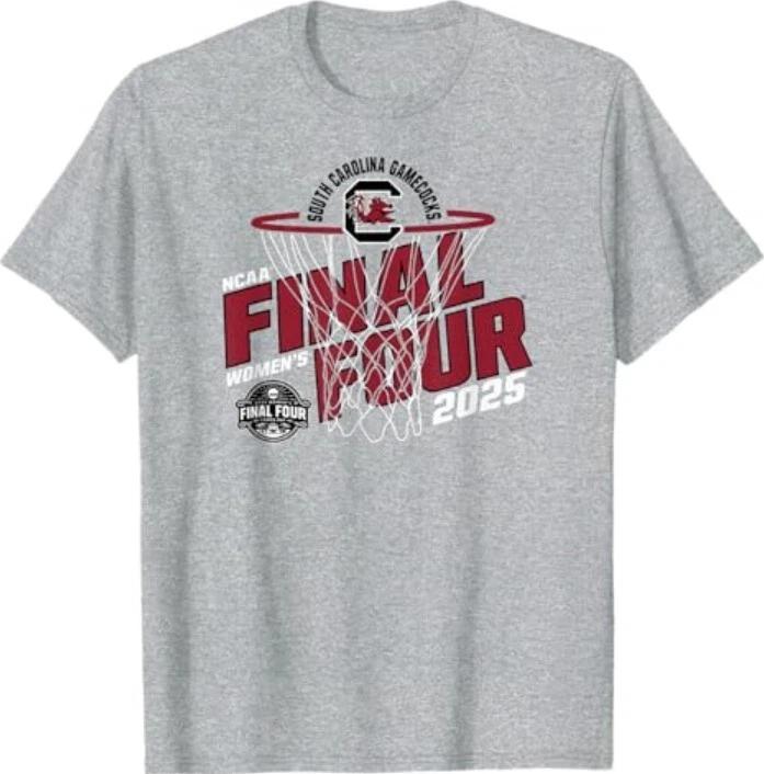 South Carolina Gamecocks Final Four 2025 Women's Bball Gray T-Shirt