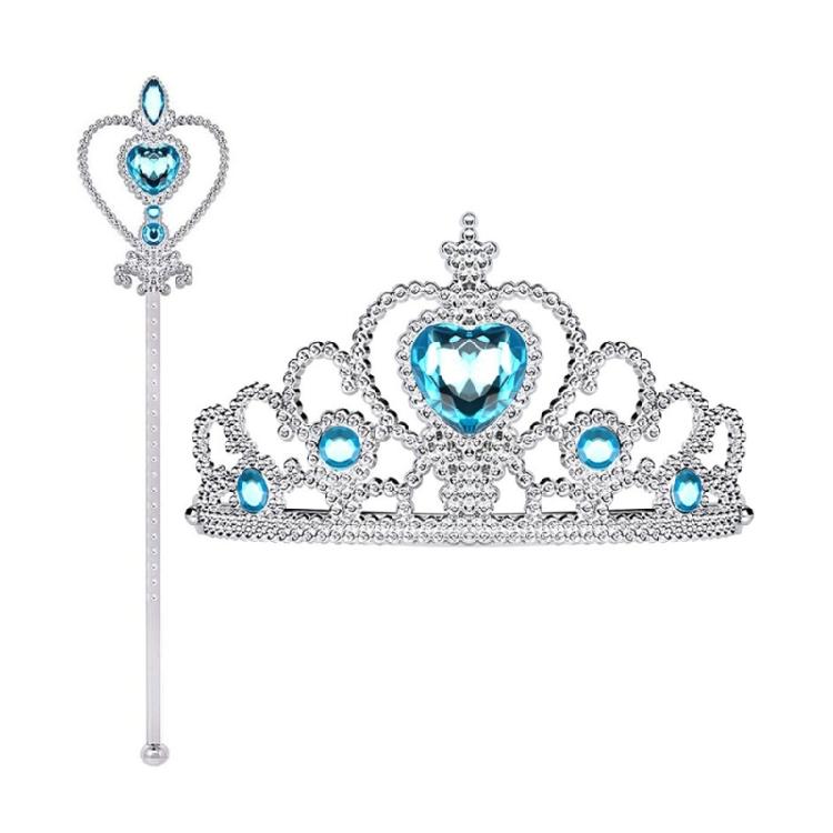 2 шт. Костюм принцессы Игрушка Аксессуары для переодевания принцессы с короной принцессы Волшебная палочка для Хэллоуина Вечеринки по случаю дня рождения