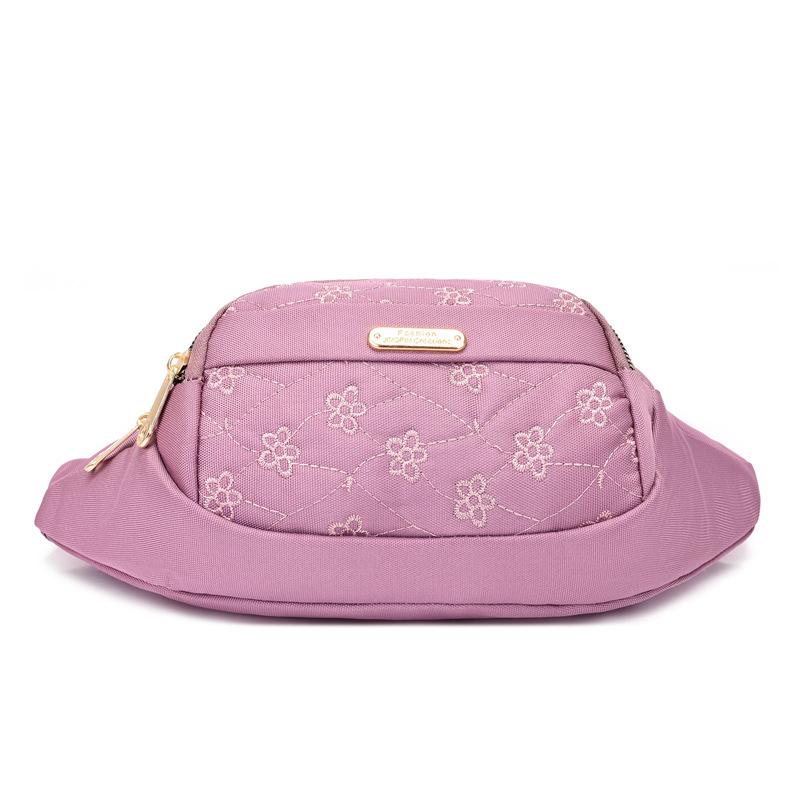 Новая женская сумка для отдыха на открытом воздухе, многоцелевая женская поясная сумка с защитой от брызг, модная сумка для отдыха с вышивкой, мобильный кошелек для женщин