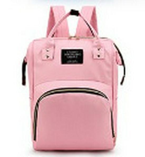 Рюкзак для мам в корейском стиле 2024 года: Модная холщовая сумка для подгузников с цветными блоками для мам