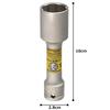 TONE Quick Fit Thin Long Wheel Nut Socket with 21mm Width Protector, 3APQF-21LN, 9.5mm (3/8") Drive, Yellow,