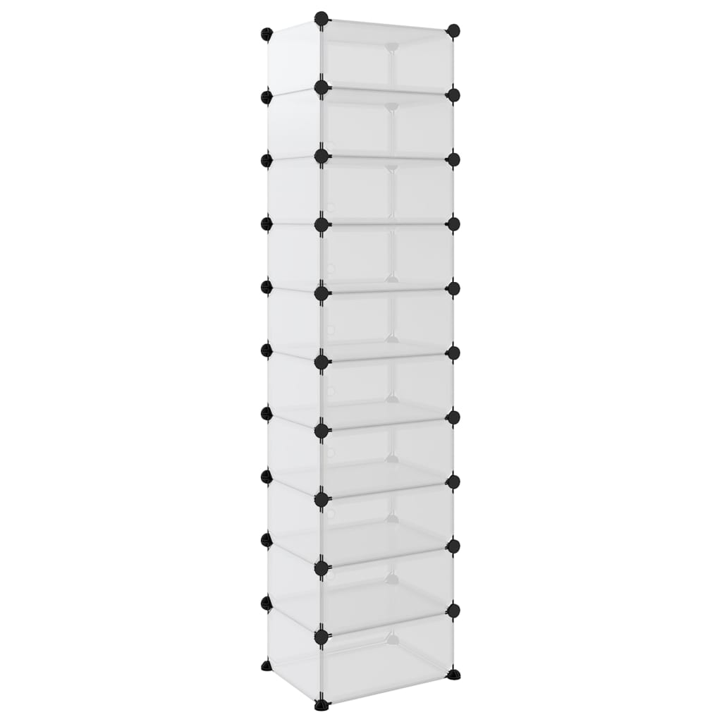 Vidaxl Stojak Na Buty, Przezroczysty, 44X32X174 Cm, Pp