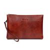 Clutch Bag Second Bag Wedding Genuine Leather Handbag Large Capacity Top Leather [Mandiva] Men's (Camel 01)