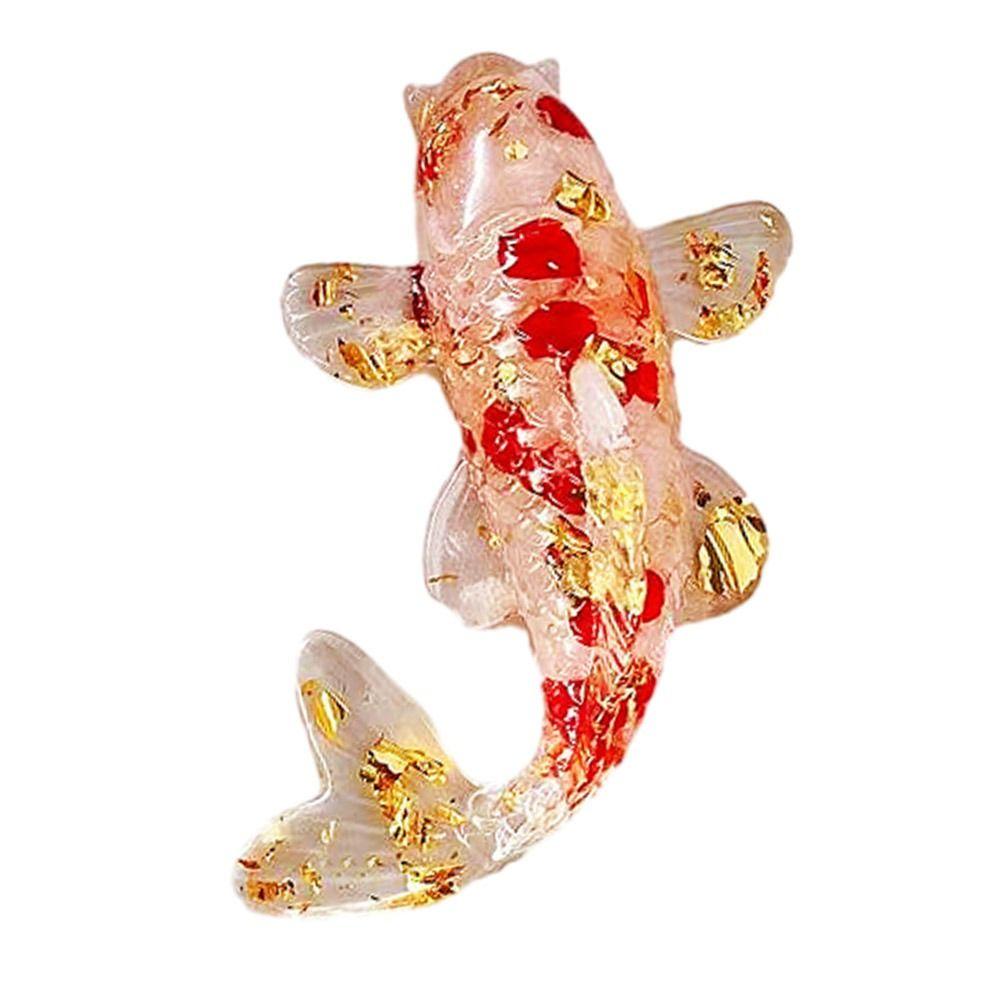 Resin Epoxy Crystal Gravel Carp Ornament Home Decoration Crystal Fish Figure Home