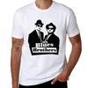 Футболка Blues Brothers Мужская Хлопок Хлопковые Футболки Мужские 100% Футболки для Мужчины Хлопок Мягкая Футболка