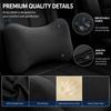 Memory Foam Car Lumbar Support Pillow, Ergonomic Back Cushion for Driving, Office Chair & Truck Seat Comfort