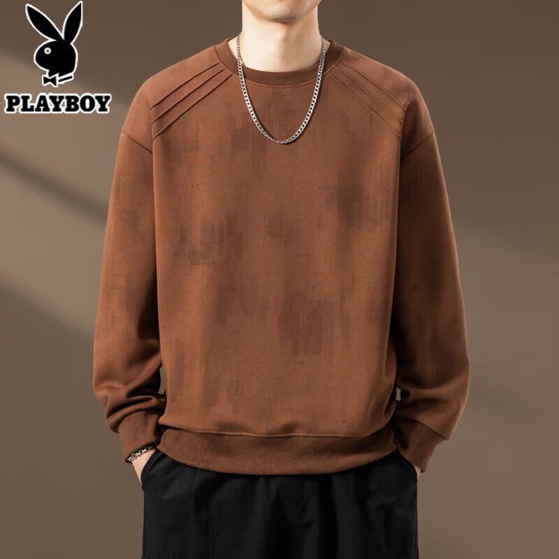 PLAYBOY Мужская свободная футболка с длинным рукавом