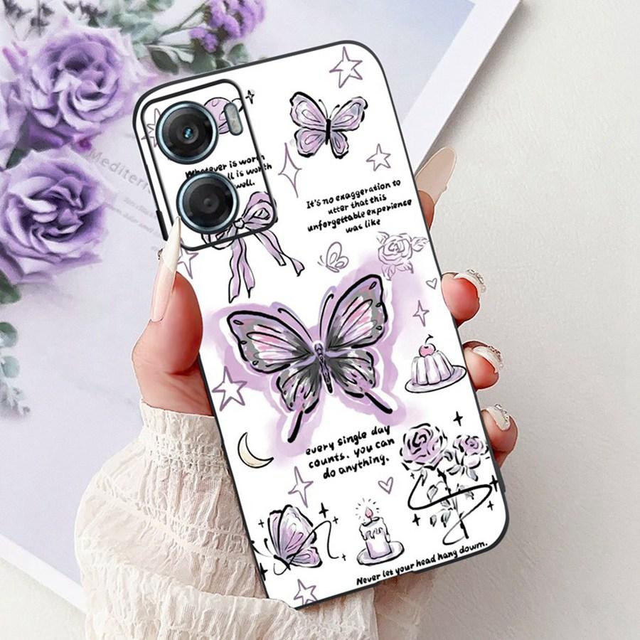 For Motorola Moto G06 Cases G06Power Cover Cartoon butterfly Soft TPU Silicon Back Cover For MotoG06 G 06 Power Phone Case