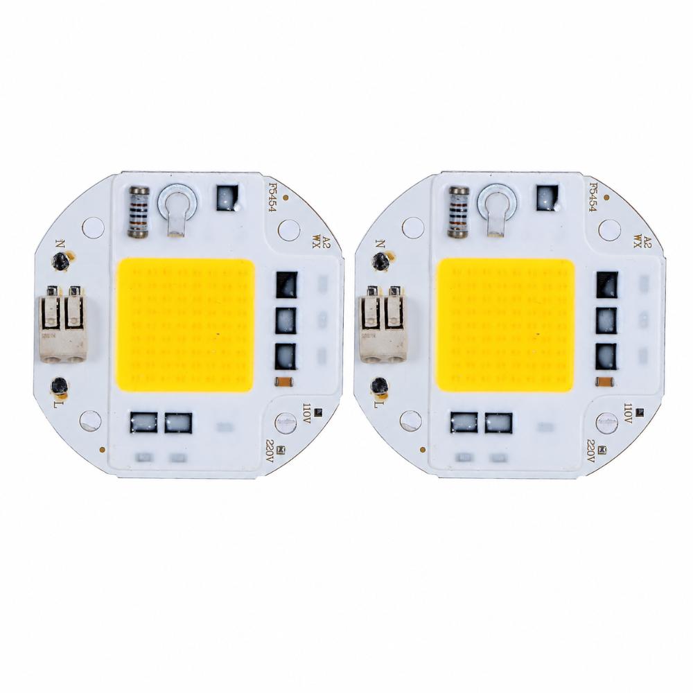 2pcs AC220V COB LED Bulb Warm White/White COB Chip Light For Spotlight Floodlight
