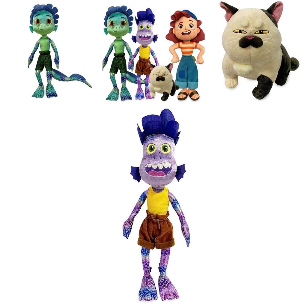 Adorable Cartoon Luca Alberto Julia Cat Sea Monster Boys Plush Toys Anime Figures Dolls