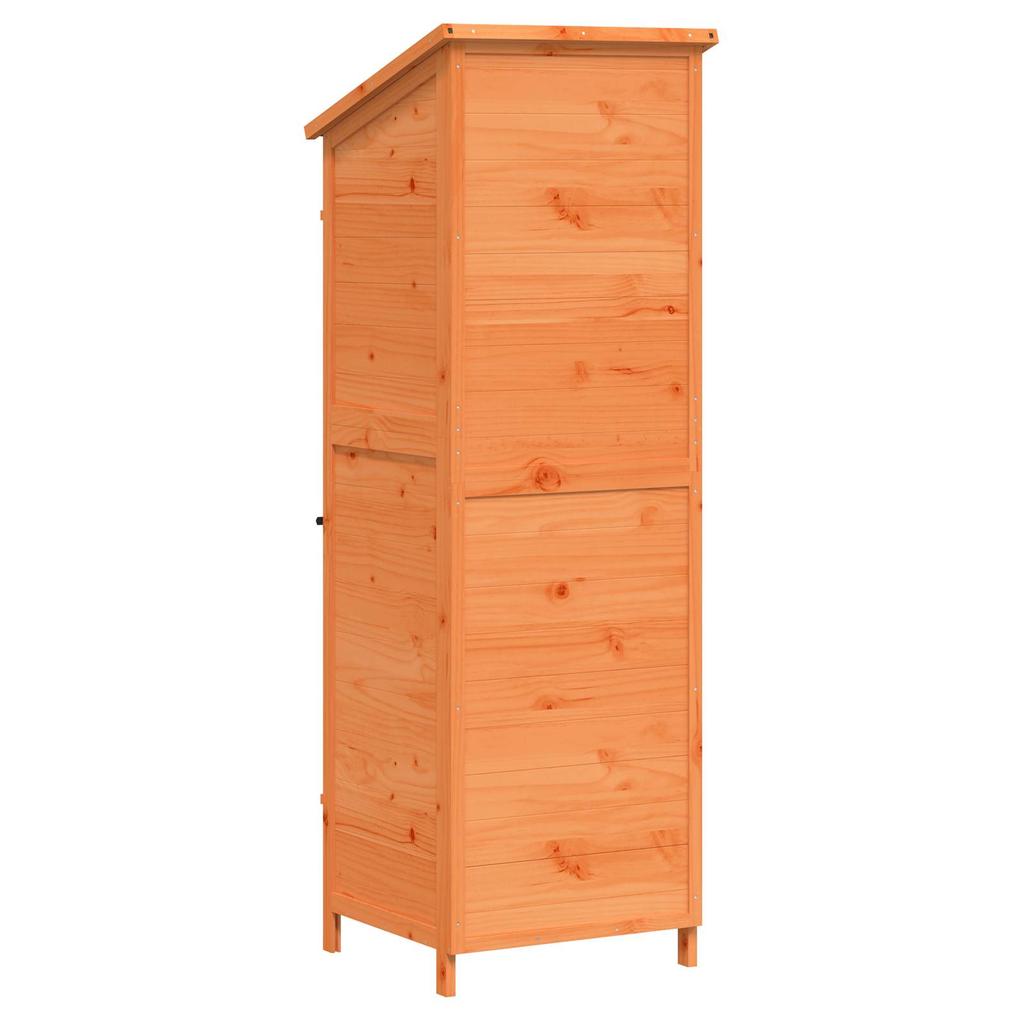 Garden Shed Brown 59.5 x 56 x 176.5 cm Solid Spruce Wood