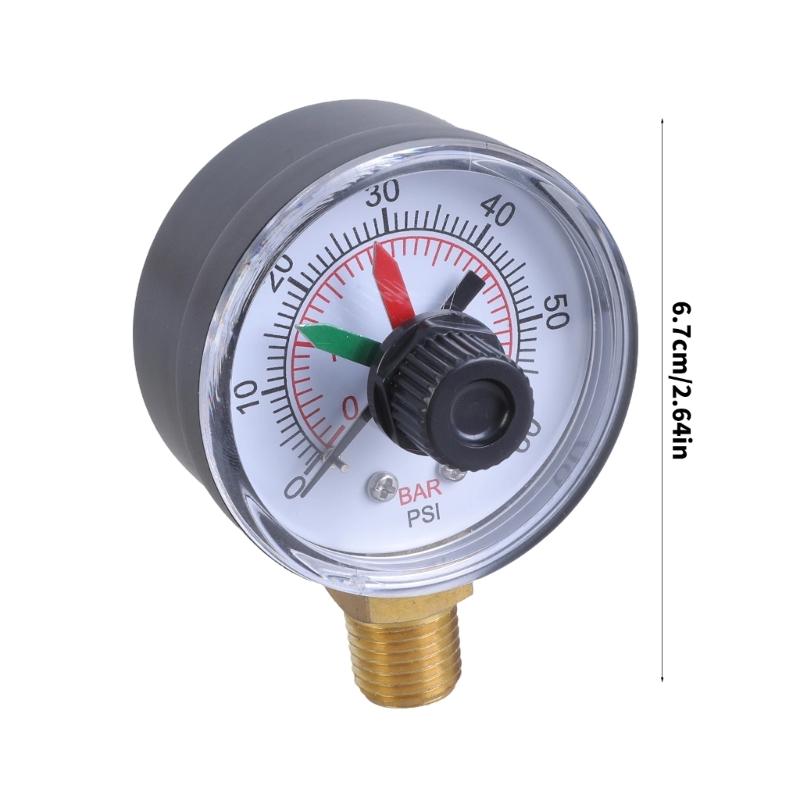 Precise Pool Pressure Gauge For Multiport Valves Optimally Filtration Operation Consistent And Clear Pressure Readings