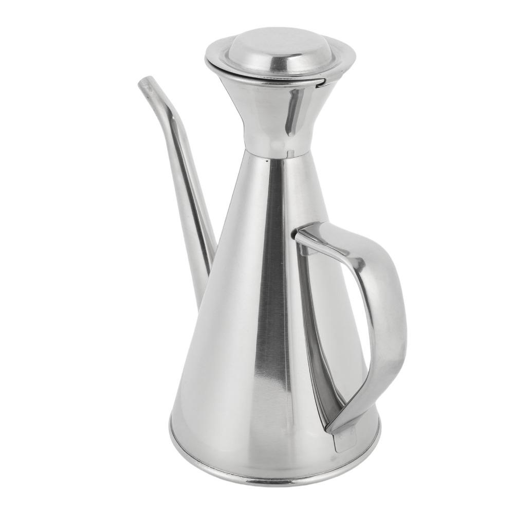 250ml/500ml Oil Dispenser Bottle 304 Stainless Steel Olive Oil Dispenser Oil Storage