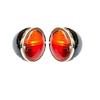 APSMOTIV Vintage Hot Rod Tail Lights 2X Rear Lights Tail Assembly | Black Body | Chrome Ring | Red/Amber Lens 12v for Model A Car & DODGE Trucks