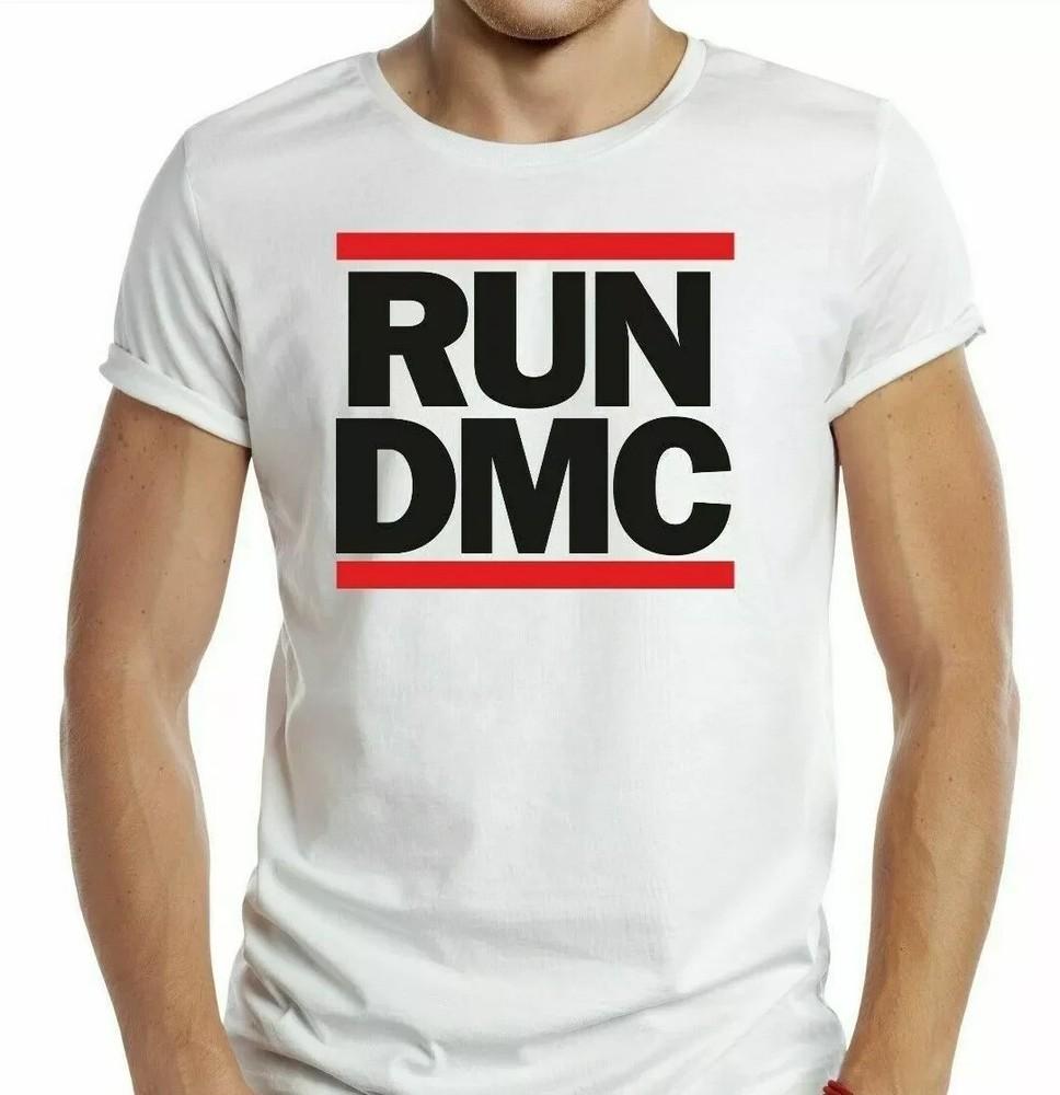 Футболка Run DMC Футболка Ретро Крутая Подарок Футболка Рэп Хип-Хоп 90-е Великобритания Унисекс Футболка