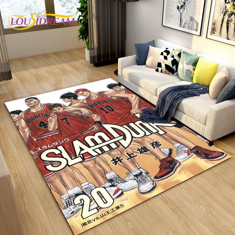 Slam Dunk Япония Аниме Мультфильм Коврик, Коврик для гостиной Спальня Диван Коврик Украшение, Дети играют Нескользящий напольный коврик