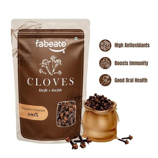 Fabeato Natural Premium Whole Cloves (Laung) For Indian Cooking 200Gm| Whole Spices | Fresh & Pure Whole Cloves (Laung)