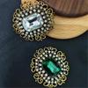 Elegant Clothing Fastener Fashion Accessory Clothing Jewelry Vintage Brooch Crystal Lapel Pin Gift for Woman Girls